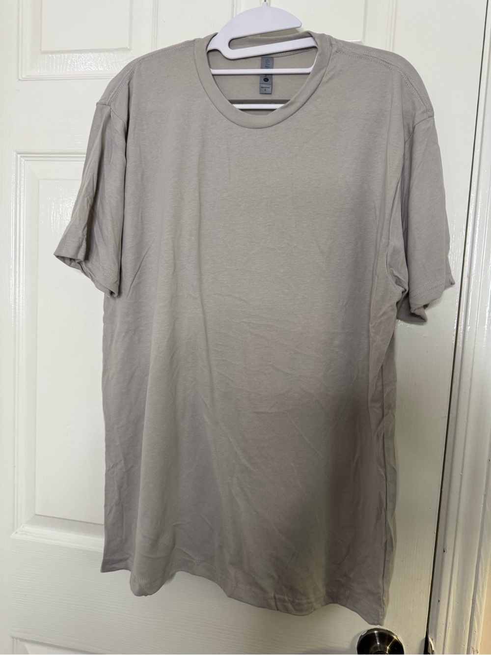 Next Level Apparel Men's Crew Tee in Light Taupe